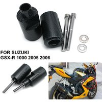 Black / Carbon Motorcycle Frame Sliders Anti Crash Falling Protection Protector For Suzuki GSXR GSX-R 1000 2005 2006 K5