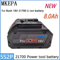 100% NEW 18V 8.0Ah Li-ion Battery Suitable for Battery Replacement of Cordless Electric Tools Such as BAT618 GBA18V80 21900