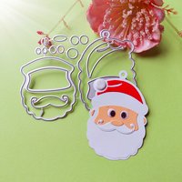 Exquisite Santa Claus Ornaments cutting dies for English letters, scrapbooks, reliefs craft stamps, photo album puzzl