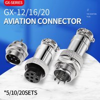 5/10/20 Satz gx12 gx16 gx20 2 3 4 5 6 7 8 9 10 12 14 15-poliger Stecker und Buchse Docking Aviator Luftfahrt steckdose Rundst ecker
