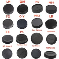 1pcs camera Rear Lens Cap for Canon nikon Sony for Pentax Olympus Micro M4/3 Panasonic Samsung Leica Fujifilm Camera Mount