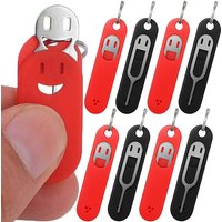 1/5Pcs SIM Card Pin Keychain for Phone ID Card Tray Pins Anti-lost Key Chains Stainless Steel Removal Needle Thimble Keyrings