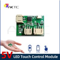 New Rechargeable LED Touch Switch Module PCB 5V 2A Low Voltage Single/Dual Color Light Board Controller with Charge/Battery Port