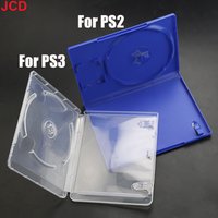 JCD 1pcs For PS2 PS3 CD Game Case Protective Box Game Disk Holder CD DVD Discs Storage Box Replacement Accessories