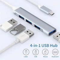 467 USB Dock Multi-Function Wire Divider High Speed Transmission One Drag Four Expanders for Mobile Phone Computer