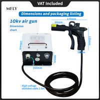 10KV Electrostatic Ion Blower Industrial Ionizing Air Gun Ion Wind Snake Machine Ion Generator Electrostatic Eliminator ZJ-302D.