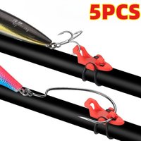 5pcs Fishing Rod Pole Hook Keeper Lure Bait Holder Lure Accessories Jig Hooks Safety Keeping Holder Fishing Tool
