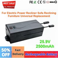 25.9V 2500mAh Rechargeable Battery Pack Power Supply for Electric Power Recliner Sofa Reclining Furniture Universal Replacement