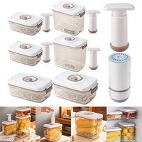 Vacuum Food Storage Box Food Dispenser with Time Compass & Air Pump Marinade Container Multifunction for Meat Fruits Vegetables