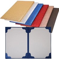 Signing Contract A3 A4 Art Paper Hardcover Hosted Speech Plush Surface PU Leather Thicken Poetry Reading Certificate Cover