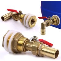 6-19mm Brass Pagoda Ball Valve Hose Adapter Water Tank Coupling Joint for Aquarium Fish Tank Garden Irrigation Tube Pipe Fitting