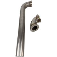 New For MVS 38mm Wastegate 90 Degree Elbow Inlet Outlet Dump Tube Pipe Stainless Steel