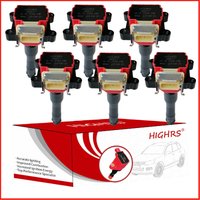 6X Ignition coil For BMW E30 E31 E32 E34 E36 M3 S50 E38 M42 M50 325i 525i 530i 1.8L 2.5L 3.0L V6 performance
