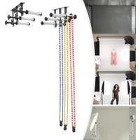 Wandmontierte Hintergrundhalterung Manuelle Fotografie-Hintergrundhebevorrichtung 3-Rollen Manuelle Hintergrundstützvorrichtung für Kleine Fotostudios, Heimstudios, Fotografie-Arbeit