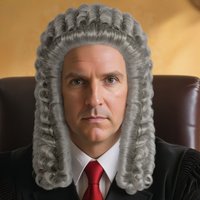 Gray, white Wig Colonial Judge Wig Lawyer Wig - Synthetic Hair, Medium Long 18th Century Historical Costume Wig for Men Wome