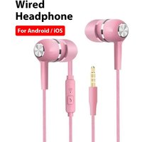 Comfortable In-Ear Music Gear 3.5mm Wired Headphones For Xiaomi Huawei Mobile Phone Gaming Headphone Accessories Wired Earphone