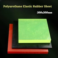 Thickness 2/3/4/5/6/8mm Polyurethane Elastic Rubber Sheet 75-80A Black Red PU Damping Cushion Plate Oil Abrasion Resistance