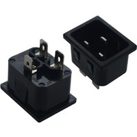 1PCS IEC C19 female C20 male Panel Mount Industrial Inlet Power Plug Socket AC250V 16A CE certification