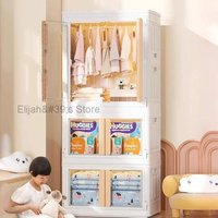 Clothing Storage Children Wardrobes Display Cabinet Organizer Children Wardrobes Closet Penderie Enfant Room Furniture MR50CW