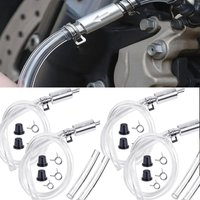 NEW Brake Fluid Bleeder Hose with One-Way Non-Return Check Valve Auto Car Vehicle Motorcycle Brake Bleeder Hose Kit with Clamps