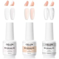GELLEN 15ml Builder Gel Nail Extension Glue 7In1 Strengthener Natural Nude Nails Thickening Sculpting UV Lamp Cured Salon Design