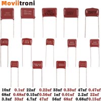 20pcs CBB Capacitors Metallized Polypropylene Film Capacitor 0.01uf 0.22uf 0.33uf 0.47uf 0.68uf 1nf 10nf 22nf 23nf 47nf 68nf