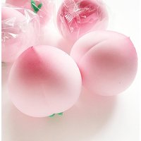 Pink Juicy Peach Squishy Toy Anti-Stress Slow Rising Fruit Pinch Squeeze Stress Reliever Toys Fun Design Squeezable Toys