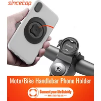 Bike Stem Phone Mount,Bicycle Phone Holder,Aluminum Handlebar Phone Cycling Clip Mountain/Road Bike Quick Lock Attach/Detach