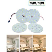 15W 18W Light Board LED Lamp Panel SMD5730/SMD2835 Ceiling PCB With LED 85mm 100mm With Plug Wire For LED Bulb LED Downlight