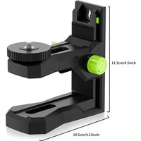 Huepar PV12 Fine-tuning Bracket for Line and Point Laser Levels, 1/4"-20 Male Thread L-Shape Magnetic Pivoting Base