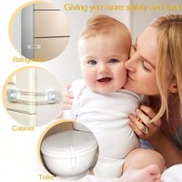 5pcs/10pcs Baby Proof Drawer Locks - Multipurpose Transparent Invisible Safety Locks, Soft Silicone Strap Cabinet Latches