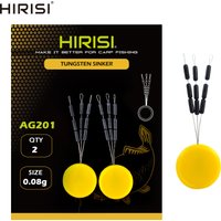 Hirisi 2set Sinkers Hooklink Weights Size 0.05g 0.08g for Carp Fishing Terminal Tackle AG200