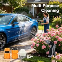 Garden Pressure Power Washer with 360° Rotating, High-Pressure Car Washing Water Gun, for Lawn Garden Cleaning & Washing Car Pet