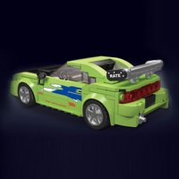 27033 Racing Sports Car Model 338PCS Speed Champion Series MOC Simulation Green Supercar Building Blocks Bricks Toys Kit