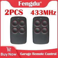 433MHZ Universal Wireless 2PCS Clone Remote Control Gate Garage Door Control Duplicator Portal Key