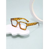 AliExpress Julyrays Cycling 3pcs Square Frame Decoration Glasses Brand Designer Big Frame Flat Mirror European And American Anti-blue Glasses