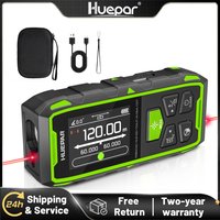 Huepar Dual Laser Rangefinder BLM-120M-200M Red Beam Laser Measure Meter Multiple Unit High Accuracy Measure Tool With Backlit