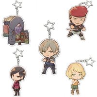 Resident Evil RE4 Acrylic Keychain Jewelry Fan Key Chain Related Products Leon Creativity Friends Gift Bag Charms Souvenir