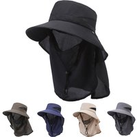 Summer UV Protection Hat Anti-UV Quick-dry Outdoor Hiking Fishing Visor Bucket Hat Mesh Breathable Outdoor Sport Cycling Sun Hat