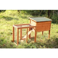 -Outdoor Wooden Pet House Chicken Nesting Box Bunny Rabbit Hutch Hen Cage Large Chicken Coop
