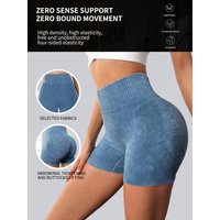 Tight, High Waisted, Sexy Peach Quick Drying, Breathable Yoga Pants, WOMEN'S Running, Sports, and Fitness Three Point Shorts