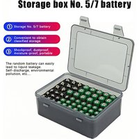 Battery Storage Box 54 AA AAA Batteries Organizer No.5/7 Battery Holder Hold Battery Case Garage Container Home Drawer Dispenser