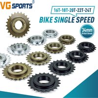 AliExpress VG Sports 1pc 16T 18T 20T 22T 24T Single Speed Bike Freewheel Compatible With Threaded Freehub Replacement Bike Parts Bicycle Accessories