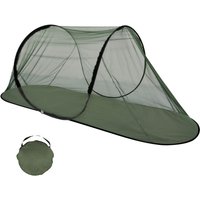 Boats Shape Tent Single Outdoor Camping Mosquitoes Mesh Tent Breathable Hand Throwing Extended Net for Camping, Fishing