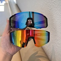 1/2pcs Cycling One Piece Sunglasses Women UV400 Sandproof Sun Glasses Outdoor Sports Goggle Protection Anti Radiation Lens