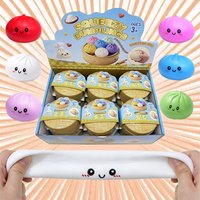 Colorful Dumpling Stress Balls Squishes Reusable High Rebound Decompression Toys Unique Home Decoration Friend Birthday Gift