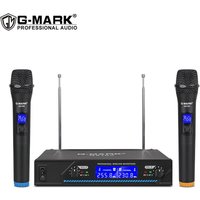 Wireless Microphone G-MARK G210V Professional 2 Channels Handheld Karaoke Mic For Party Meeting Church Show Home