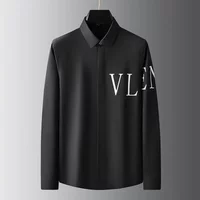 Brand Letter Flocking Long Sleeved Shirts Men Slim Fit Casual Business Dress Shirts High Quality Social Party Banquet Tops 2024 image 3