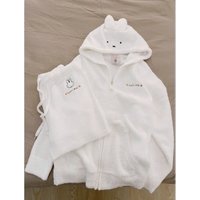 Kawaii Miffy Plush Pajama Shorts Cloud-Soft Fleece Short for Women Cozy Indoor Loungewear Cute Cartoon Bunny Statement Apparel