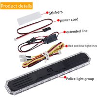 Seven Color Alarm Light Sg-1004 Modified Ceiling Light Multiple Light Change Mode Diy Remote Control Car Upgrade Parts